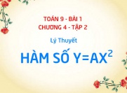 Hàm số y = ax^2 là gì? có tính chất gì? đồng biến và nghịch biến khi nào? - Toán 9 bài 1 chương 4 tập 2
